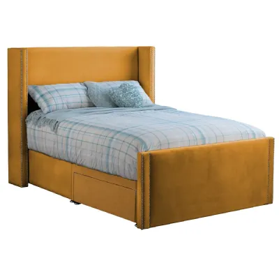 Mustard Tallis Double Bed Frame