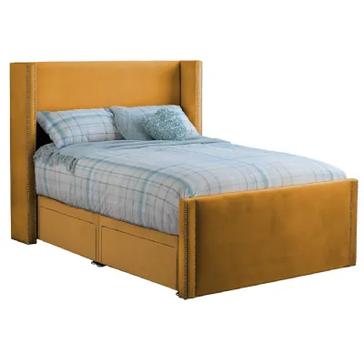 Mustard Tallis Double Bed Frame