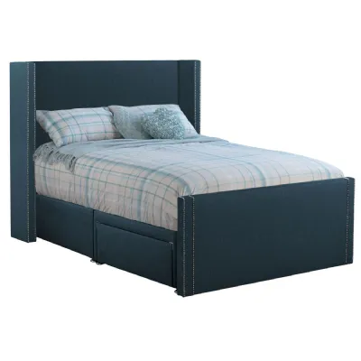 Deep Blue Tallis King Size Bed Frame