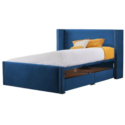 Royal Blue Tallis Super King Size Bed Frame