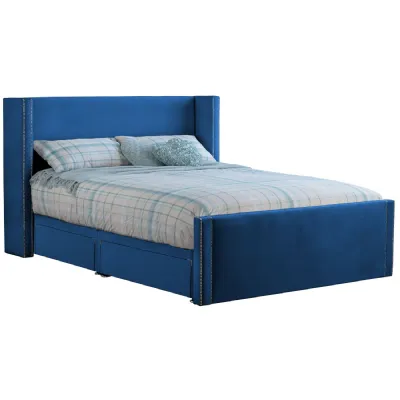 Royal Blue Tallis Super King Size Bed Frame