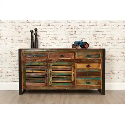 Rustic Large Sideboard Reclaimed Painted Industrial Urban Chic