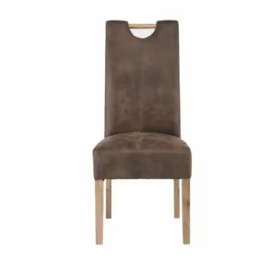 Matt Patina Faux Leather Dining Chairs