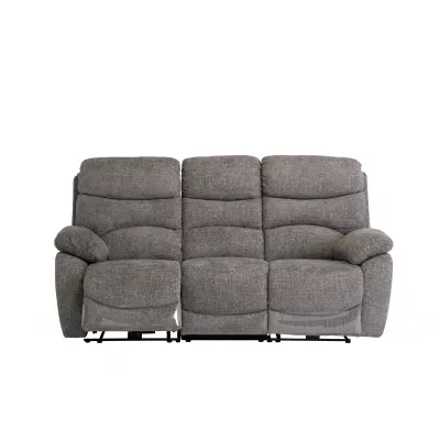 Ash Soft Fabric Electric 3 Seat Sofa