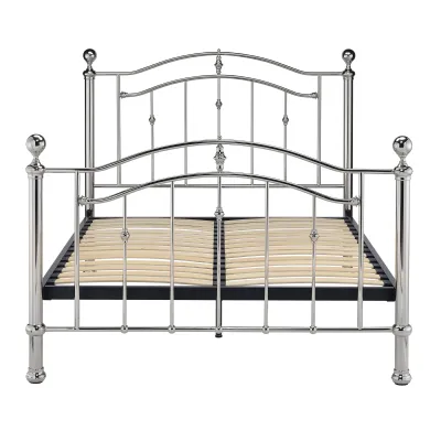 Chrome Classic 4ft 6 High End Metal Bed