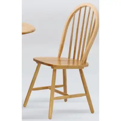 Spindled Dining Chair Natural Wood