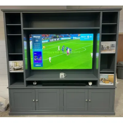 Bespoke Painted Display and Media TV Cabinet