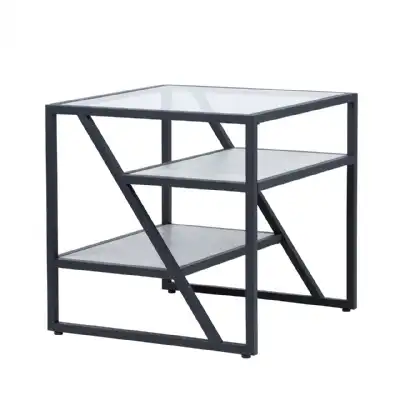 Black And Grey End Table