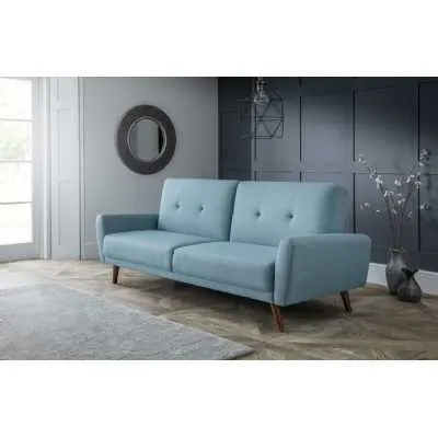 Monza Fabric Sofa Bed Blue