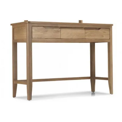 Solid Oak Dressing Table with 2 Drawers
