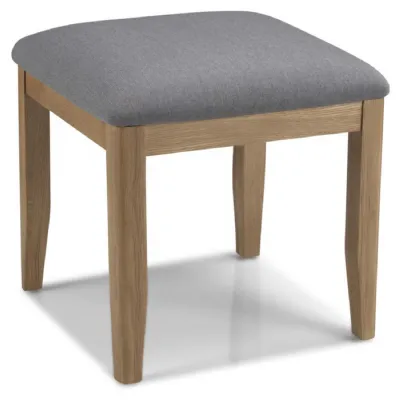 Solid Oak Dressing Table Stool