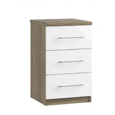 3 Drawer Bedside Cabinet with Colour Option