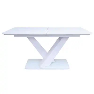 White Gloss Finish 160 to 200cm Extending Dining Table