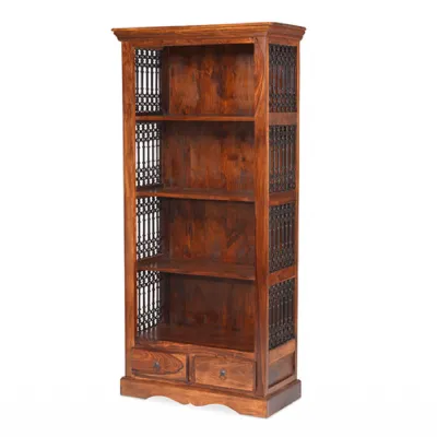 Jali Bookcase 2 Drawer