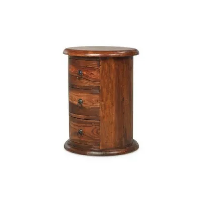 Indian Sheesham 3 Drawer Drum