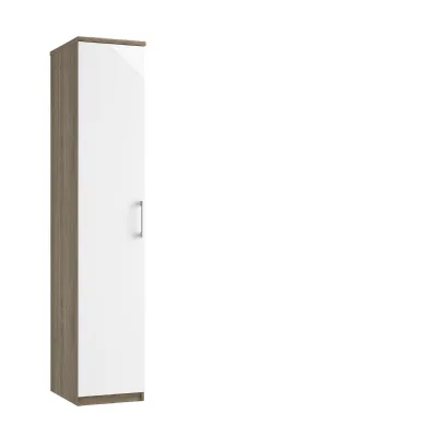 1 Door Assembled Wardrobe with Colour Option 184cm Tall