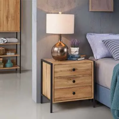 Nightstand With 3 Drawers