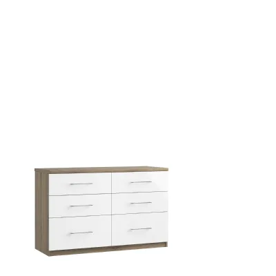 6 Drawer Twin Chest of Drawers with Colour Option