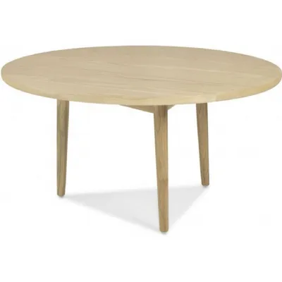 Natural Oak Circular 80cm Coffee Table