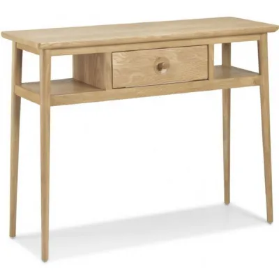 Natural Oak Console Table