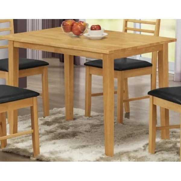 Light Solid Hardwood 110cm Dining Table
