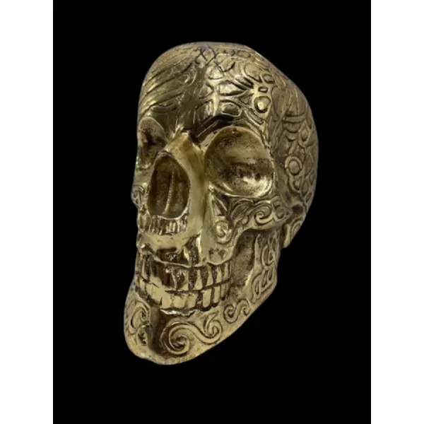 Large Antique Brass Skull