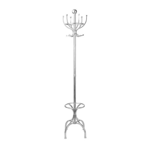 Silver Hat And Coat Stand