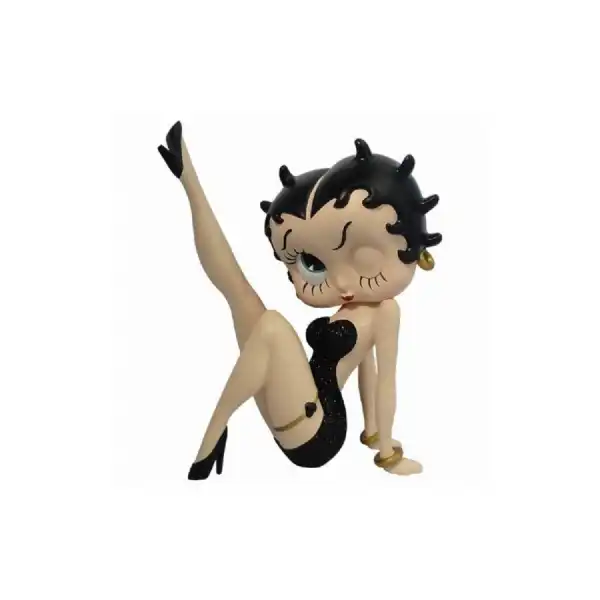 Betty Boop Leg Up Black Glitter