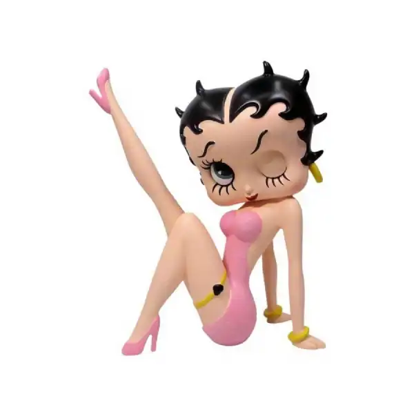 Betty Boop Leg Up Pink Glitter