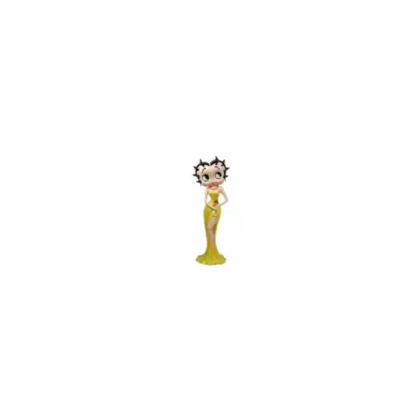 Betty Boop Holding Flowers Yellow Glitter