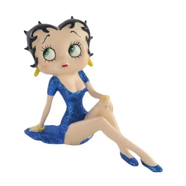 Betty Boop Demure Blue Glitter Dress