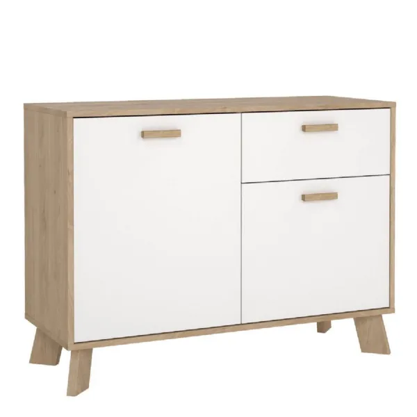 Ikast Sideboard 2 Doors + 1 Drawer in Jackson Hickory and White