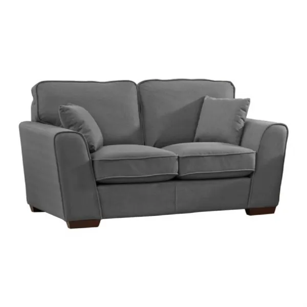 Herringbone Patterned Fabric 2 Seat Sofas
