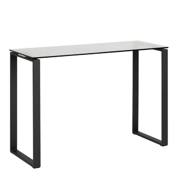 Katrine Console Table with Smoked Glass Top