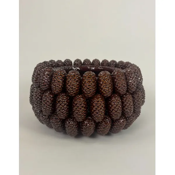 Large Ceramic Pine Cone Bowl