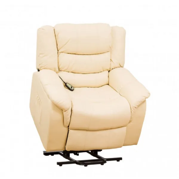 Contract Bonded Leather Electric Rise Recliner and Massage