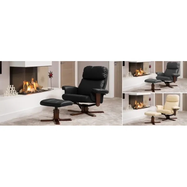 Bonded Leather Swivel Recliner Chairs