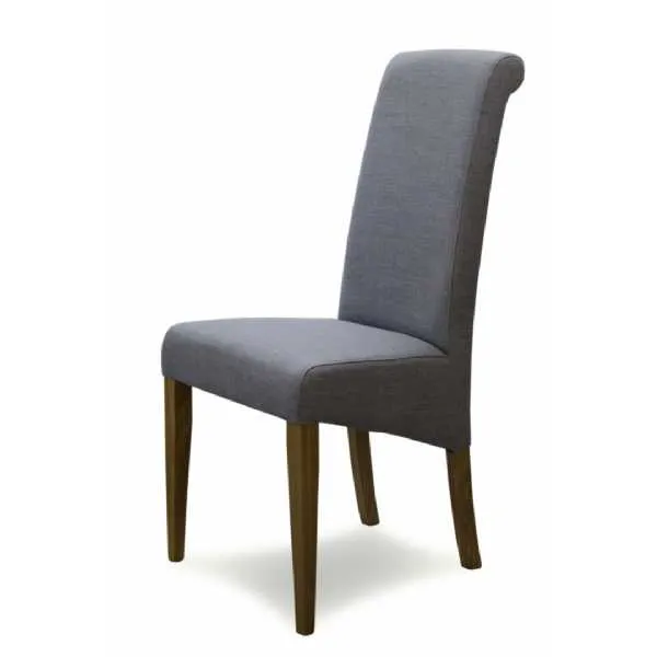 Italia Light Grey Fabric Chair