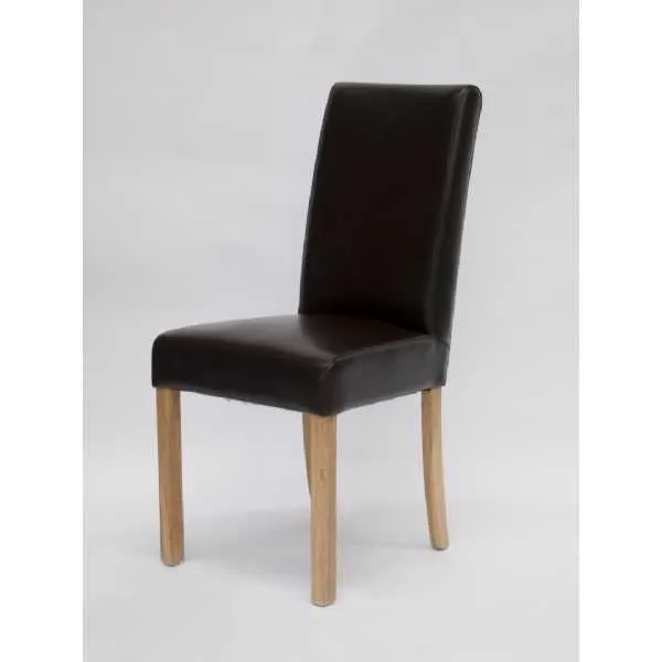 Marianna (Brown) Leather Dining Chair BYCAST