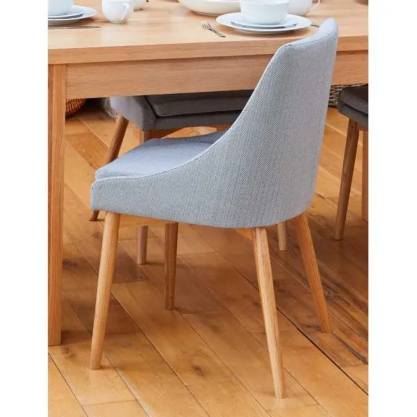 Pair of Oak Grey Dining Chairs