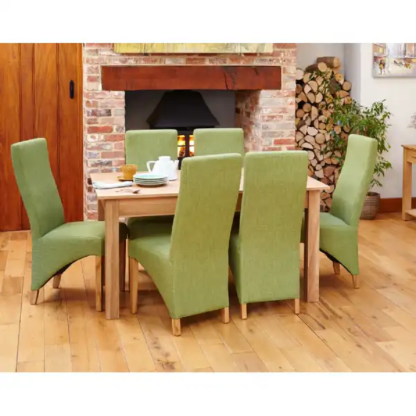 Solid Light Oak Dining Table 150cm x 90cm 4 to 6 Seater
