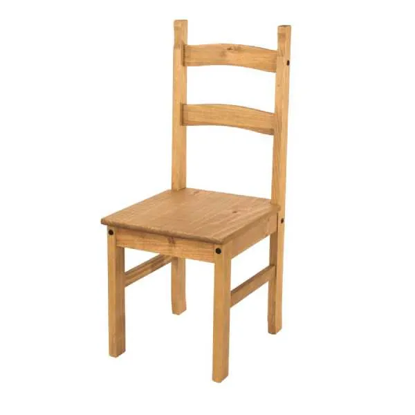 Corona Solid Pine Chairs With Oak stained finish (pair)
