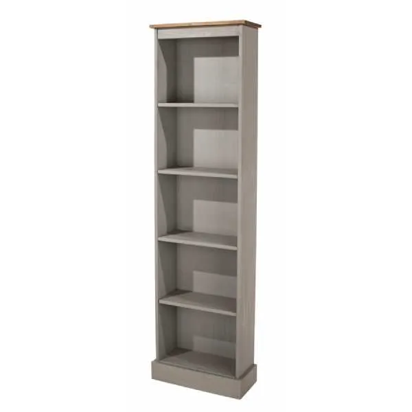 Corona Grey Tall Narrow Bookcases