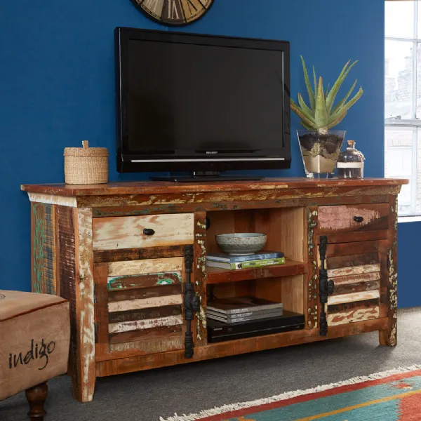 Indian Reclaimed Wood 1.5 TV Cabinet