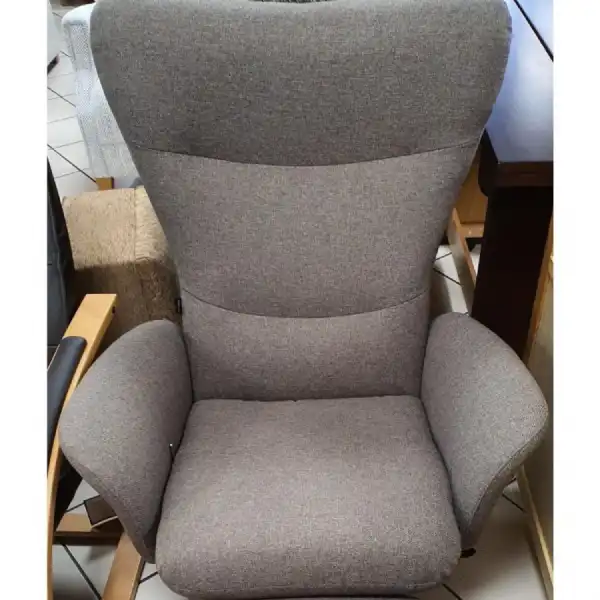 Explode Backtilt Brown Grey Fabric Recliner Chair