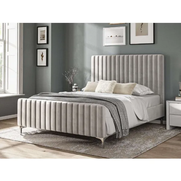 Fabric Bed Collection Silver 5