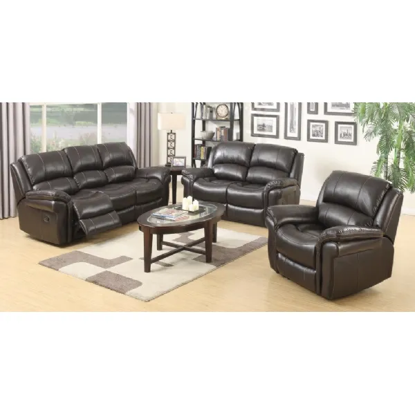 Leather Air 2 Seat Manual Reclining Sofas