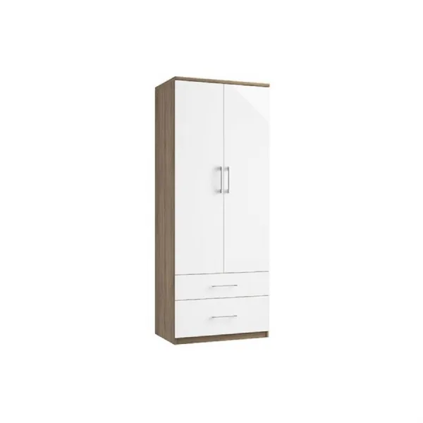 2 Drawer Gents Wardrobe 195cm High