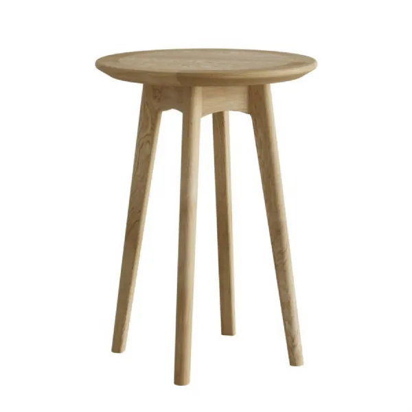 Solid Oak Round Wine Table