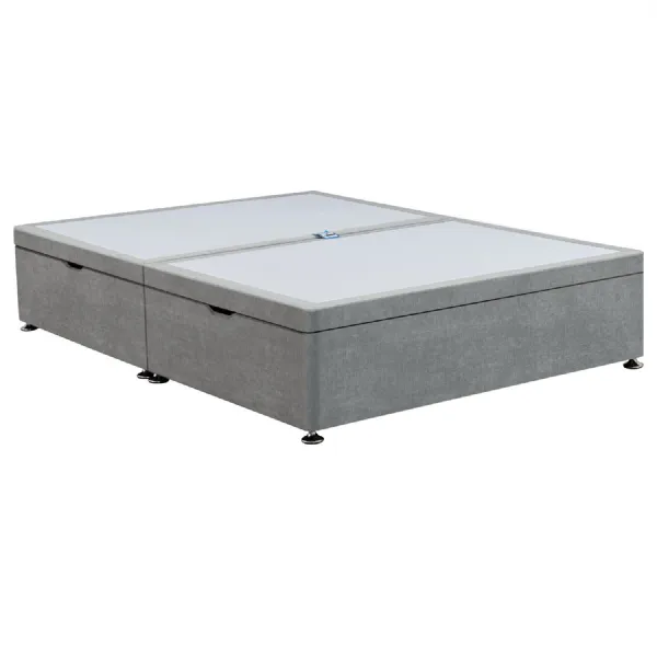 Silver Evolve Small Double Bed Base